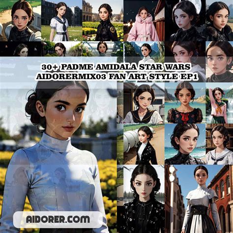 30 Padme Amidala Star Wars Aidorermix03 Fan Art Style Ep1 Aidorer