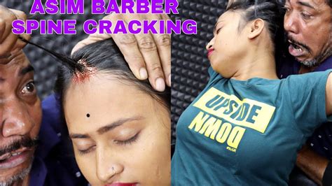 Hair And Spine Cracking By Asim Barber Ear Cleaning And Massive Earwax