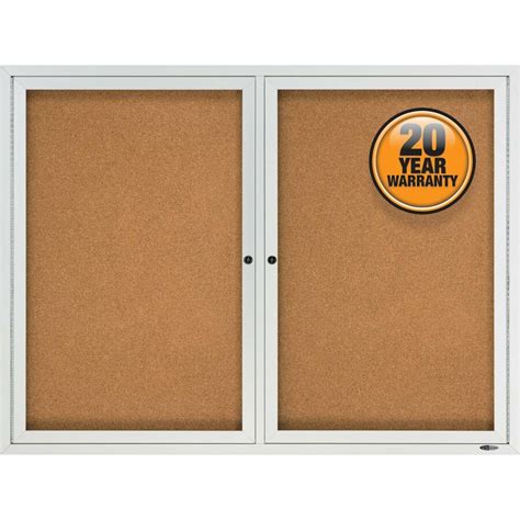 Quartet Enclosed Cork Bulletin Board For Outdoor Use Qrt2124 Qrt 2124 Office Supply Hut