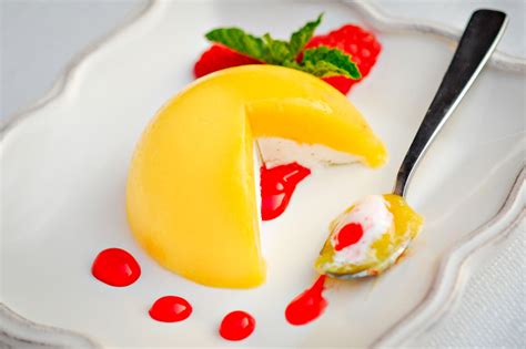 Individual Plated Desserts Mango Sorbet Dreamsicle Dessert Recipe And A