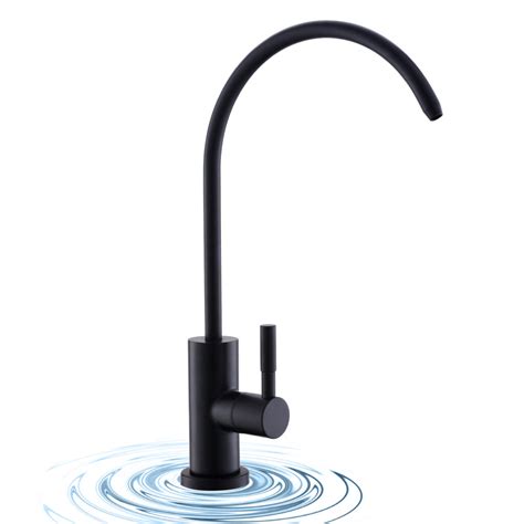 Reverse Osmosis Faucet WEWE Matte Black Drinking Water Faucet Non Air