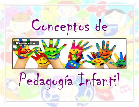 Calaméo Conceptos De Pedagogía Infantil Word 1