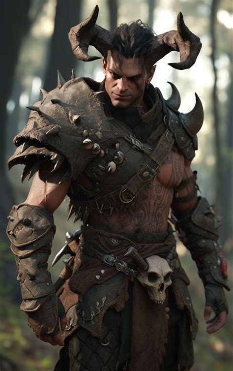 Tiefling barbarian – Artofit