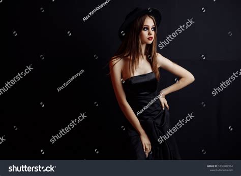 Beautiful Brunette Woman Sexy Model Red Stock Photo 1836404914 Shutterstock