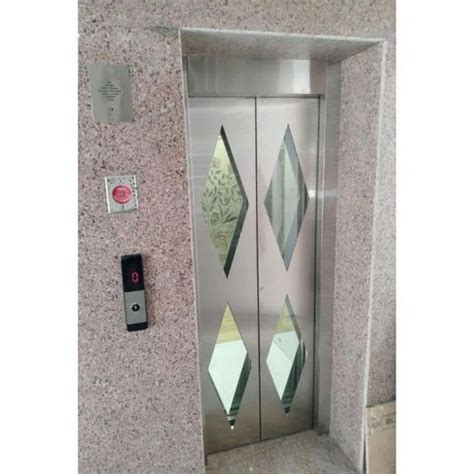 Center Opening Silver Rectangle Stainless Steel Elevator Door Sliding At Rs 9500 In Ludhiana