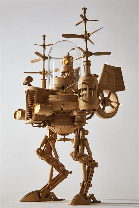 Greg Olijnyk S Cardboard Robots Merging Engineering And Art In