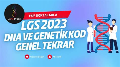 Lgs Fen Bİlİmlerİ Kampi Vol2 Dna Ve Genetİk Kod Tekrar Youtube