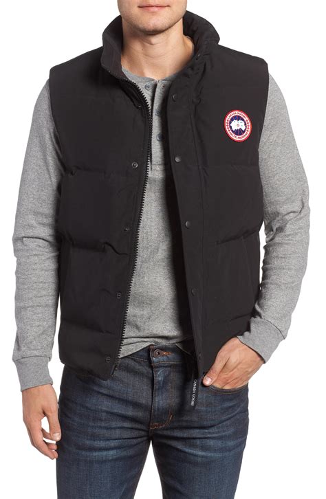 Lyst - Canada Goose Garson Regular Fit Quilted Down Vest in Black for Men