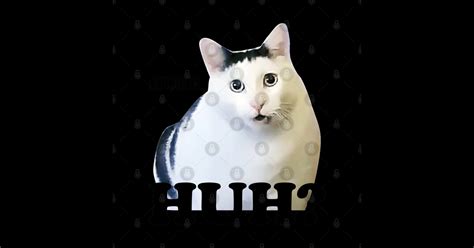 Huh Cat Meme Ver.2 - Huh Cat Meme - Sticker | TeePublic