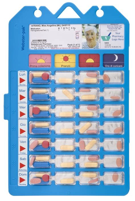 webster pak multi lingual webstercare