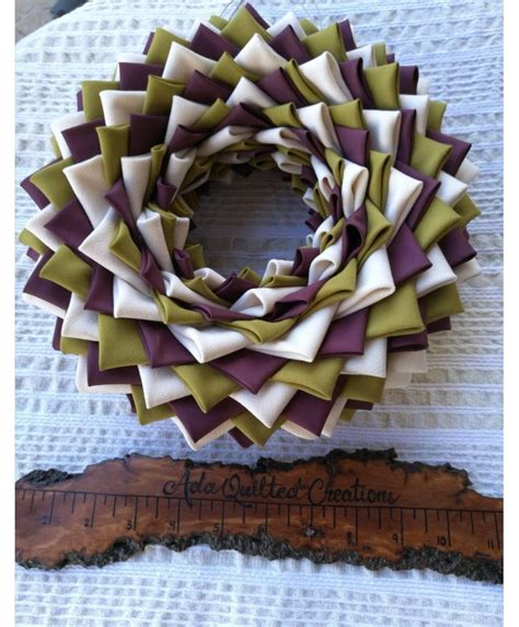 Folded Fabric Wreaths For All Occasions By Ada Quilted Creations