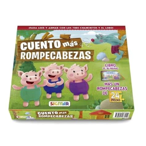 Rompecabezas Con Cuentos Infantil 3 Chanchitos 87014 Sigmar