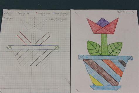 Linear Equations Drawing Fun Math Math Art Projects Cool Writing