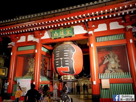 東京淺草夜景5整理晚上淺草寺、雷門、仲見世通、傳法院通、隅田公園隅田川 來一球叭噗