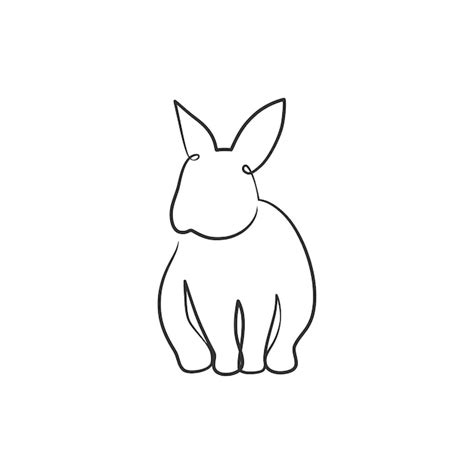 Premium Vector Rabbit Continuous One Line Art Drawing