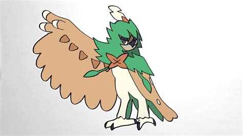 How To Draw DECIDUEYE POKEMON CHARACTERS YouTube