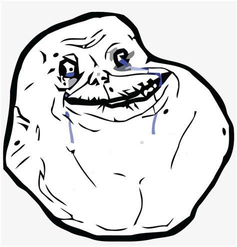 Forever Alone Meme Png Forever Alone Meme Sticker Free Transparent