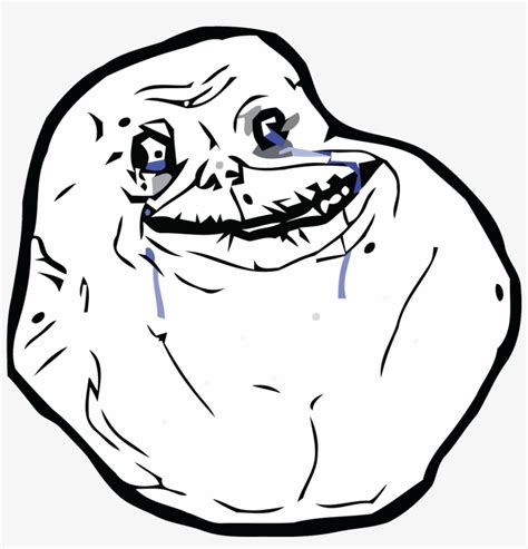 Forever Alone Meme Png - Forever Alone Meme Sticker - Free Transparent ...