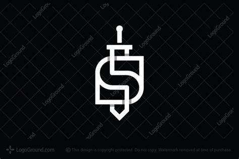 Letter S Sword Logo