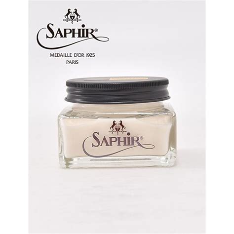 サフィールノワール Saphir Noir 【返品交換不可】フランス製 レノべイタークリーム 光沢を出す上質レザー専用クリーム シューケア