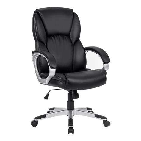 Synthetic Leather Black Fixed Arms Office Executive Chair At ₹ 10000 In