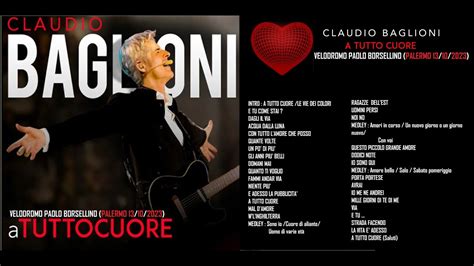 Claudio Baglioni Medley Sono Io Cuore Di Aliante Uomo Di Varie