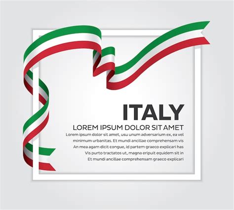 Vector De Bandera De Italia Vector Premium