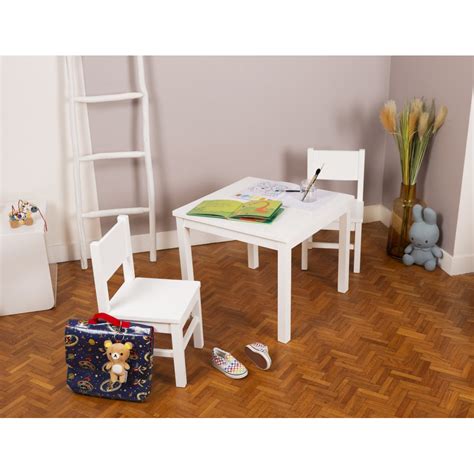 Table Enfant Ans Blanc Bois Massif Montessori