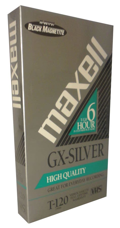 Maxell GX Silver T 120 VHS 1 Pack