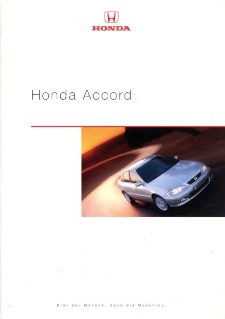 HONDA ACCORD PROSPEKT 1998 10 98 D Catalogue Prospectus Brochure