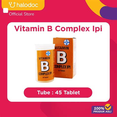 Jual Vitamin B Complex Ipi 45 Tablet Shopee Indonesia