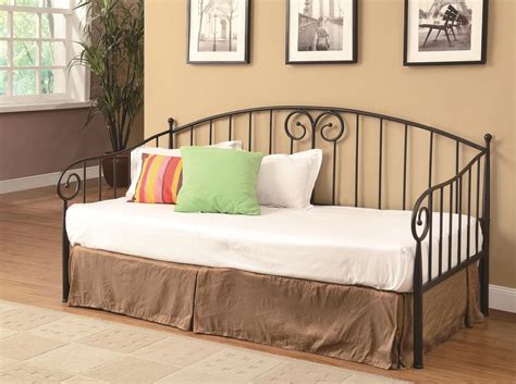 Coaster Daybeds By Coaster 3000991138a Casual Dark Bronze Metal Daybed