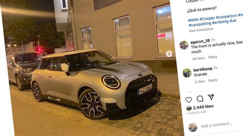 Hot Electric Mini Cooper JCW Spotted Completely Undisguised Carscoops