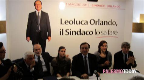 Elezioni Comunali 2012 Leoluca Orlando Presenta I Suoi Assessori