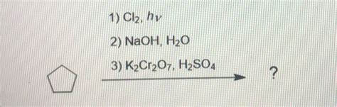 Solved Cl Hy Naoh H O K Cr H So Nbs Chegg