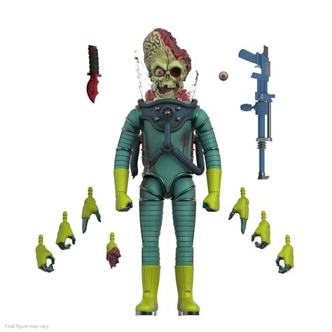 Mars Attacks! Ultimates Martian (Smashing the Enemy) 7-Inch Scale ...