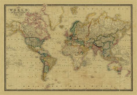 Antique Map Of The World – Map Vector