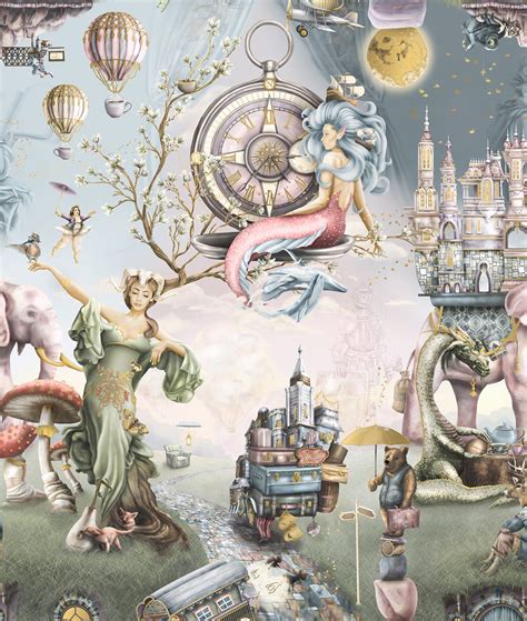 Whimsical Woodland - Girls fairy-tale nursery wall mural wallpaper