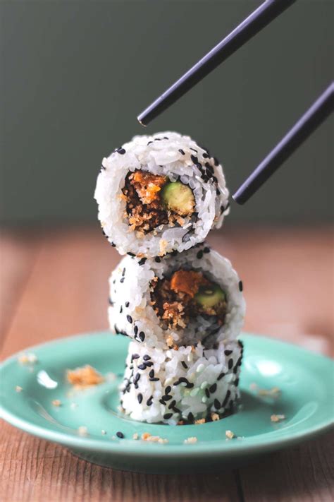 Sweet Potato Tempura Maki Sushi Rolls The Maker Makes