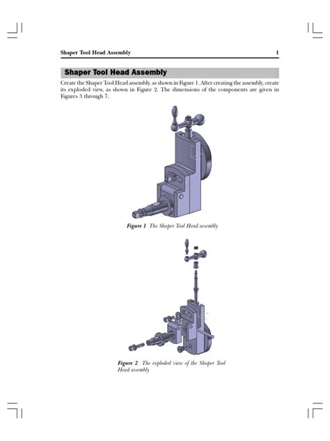 Shaper Tool Head Assembly Pdf