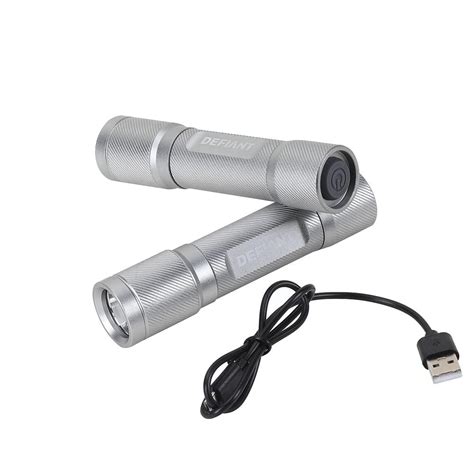 Defiant Lumens Led Rechargeable Aluminum Flashlight Pack