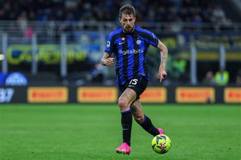 Francesco Acerbi Fc Internazionale Action During Editorial Stock Photo