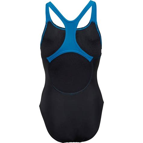 Buy Speedo Womens Medley Logo Medalist Swimsuit Black Blue