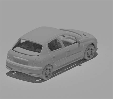 Archivo 3D Peugeot 206 5pObjeto Imprimible En 3D Para DescargarCults