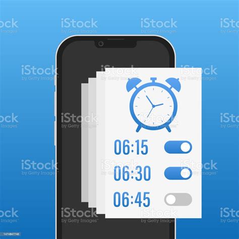 Mobile Phone Watch Widget Interfaces Clock User Interface Alarm