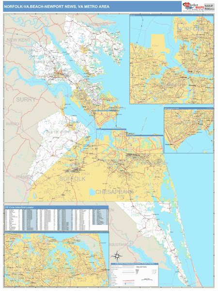 Hampton Virginia Zip Code Map