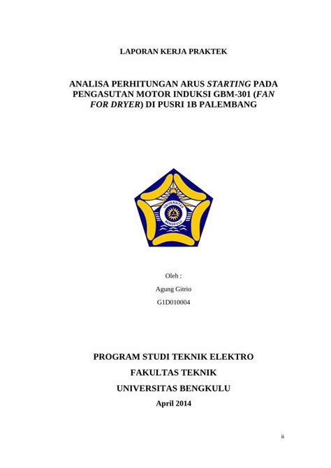 PDF Analisis Perhitungan Arus Starting Pada Pengasutan Motor Induksi