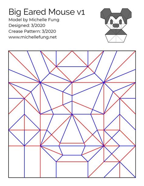 Big Eared Mouse V1 Origami By Michelle Fung In 2024 Origami Mouse