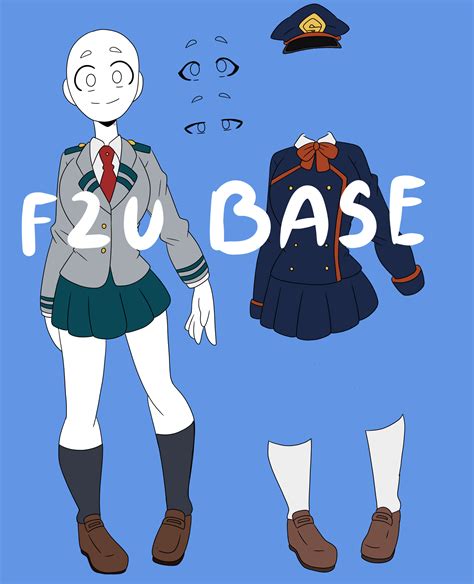 F2u Bnha Female Base By Silveefire On Deviantart