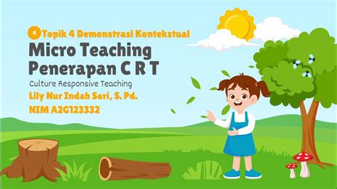 Topik Ppa Demonstrasi Kontekstual Micro Teaching Penerapan Pendekatan